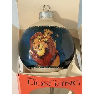 Walt Disney The Lion King Christmas 1994 Glass Ornament Ball Schmid Collector